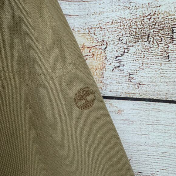 Timberland Brookfield Mountain Twill Bomber Jacket Mens XL Beige Cargo Explorer - Picture 7 of 14